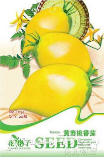Tomato Seed ★ 20 Yellow Peach Vegetables Delicious Sweet Fresh HOT 