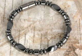 Mens Powerful Magnetic Hematite Jewelry Bracelet Necklace