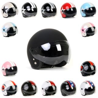   of PILOT Style JET Motorcycle Scooter Fashion Bike Helmets With Shield