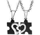 His & Hers Matching Set Titanium Couple Pendant Necklace Korean Love 