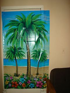 Palm tree Mural wall Decoration   Luau Hawaiian   Tropical scene