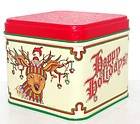 Potpourri Press USA Christmas REINDEER HAPPY HOLIDAYS Tin Box 