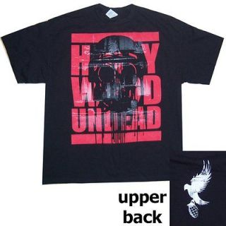 HOLLYWOOD UNDEAD JUMBO RED NAME LOGO MASK IMAGE BLK T SHIRT XL X LARGE 