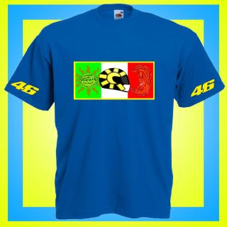 MOTO GP VALENTINO ROSSI 46 T SHIRT ALL SIZES COLOURS AVAILABLE
