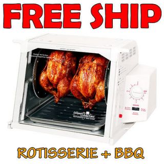   SHOWTIME COMPACT KITCHEN ROTISSERIE ELECTRIC OVEN   BBQ  WHITE ST3001
