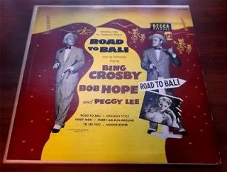 Bing Crosby Bob Hope Peggy Lee Road To Bali 1952 Decca DL 5444 