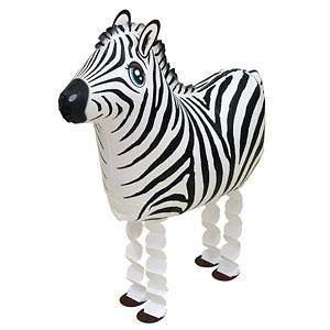 My Own Pet Zebra Walking Balloon stripe Horse Pony Happy Birthday