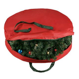   Supreme Canvas Holiday Christmas Wreath Storage Bag For 30 Wreaths