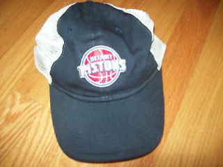   Mens Adidas Detroit Pistons Basketball Hat NBA One size strap back
