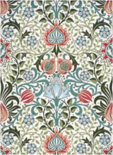 India Wallpaper William Morris Cross Stitch Pattern