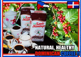   DOMINGO 2 POUNDS BAGS WHOLE ROASTED BEAN COFFEE DOMINICAN BEST TASTY