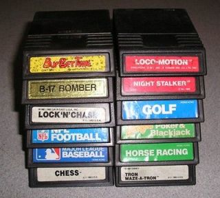 Lot of 12 Vintage Intellivision Games Lock n Chase Burger Time Chess 