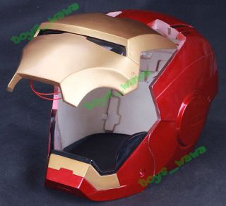 K42C Painted IRON MAN 1:1 Light/Opened/W​earable Rusin Helmet