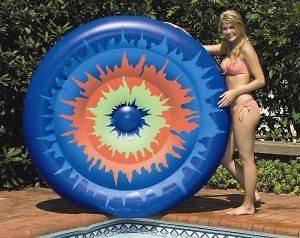 Tie Dye Island Lounger inflatable relaxing pool water toy