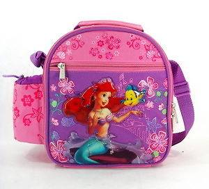 Licensed Little Mermaid Purple Insulated Lunch Tote Bag