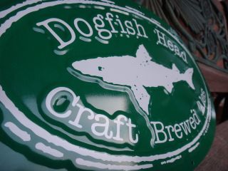 Dogfish Head CRAFT BREWED ALES Tin Beer Sign Tacker