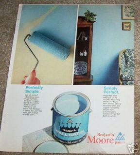 1966 Benjamin Moore Paints   Regal Wall paint 1 PAGE AD