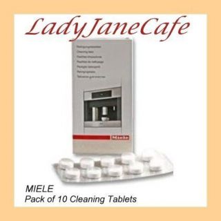 10 PACK OF MIELE AUTOMATIC COFFEE MACHINE CLEANING TABLETS