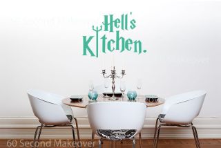 HELLS KITCHEN WALL DECAL STICKER DINING ROOM PAINT IDEA
