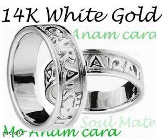   Gold Silver My Soul Mate Band Wedding Ring Set Irish celtic sz 10 9
