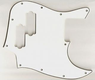 parchment Pickguard fits made in Mexico Fender Blacktop Jazz Bass.