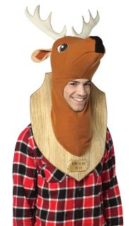 Mens Funny Deer Hunting Trophy Adult Halloween Costume