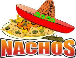 Nachos Mexican Restaurant Concession Food Decal 24
