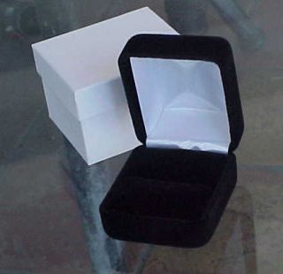   Velvet Domed Metal Hinged ENGAGEMENT WEDDING RING Deluxe Gift Box