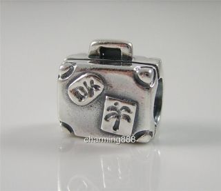 Authentic Genuine Pandora Sterling Silver Suitcase Charm Bead