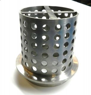 VACUUM CASTING FLASK 5” x 6” TALL PERFORATED CASTING FLASK 