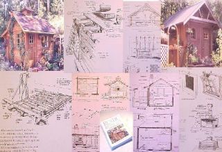 RUSTIC RETRT~BUILDING TIMBER LOG YURT HOME TREE HOUSE CABIN FRAME 