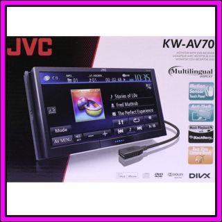 JVC KW AV70 Touch Screen LCD DVD MP3 iPhone iPod Car Player Receiver 
