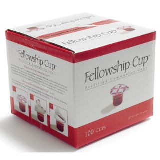 Communion Set   Fellowship Cup Juice/Wafer   100 Sets (Pkg 100)   NEW