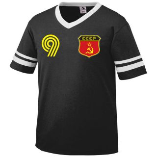 CCCP Retro Soccer Jersey Mens T Shirt Russia Football