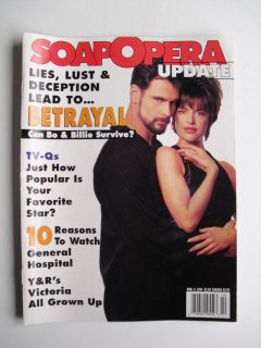 LISA RINNA & ROBERT KELKER KELLY (DAYS) March 8, 1994 SOAP OPERA 