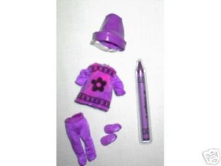 Color Purple Crayon Couleur Kelly costume doll clothes