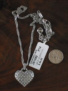 Brighton Heart Necklace DIAMOND LACE Reversible ~Gorgeous   Must See 