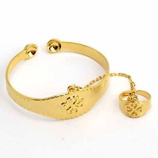 Childrens Baby Lovely Cuff + Rings Set 9k Gold Filled Jewelry No.B020