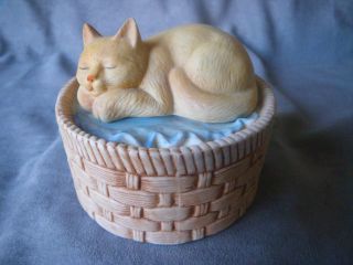 San Francisco Music Box Company “Let Sleeping Cats Lie” Cat Music 