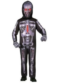 NEW ROBOT Terminator Skeleton Boys Transformer Halloween Costume M 8 
