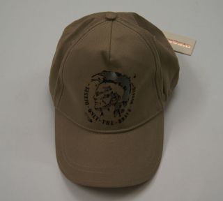 DIESEL Men Truck O Cap Ball Cap in Tan One size NEW NWT