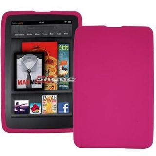Pink Premium Gel Soft Silicone Skin Case Cover For  Kindle Fire