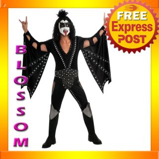 C333 Kiss Demon DELUXE Gene Simmons Mens 80s Halloween Fancy Adult 