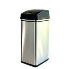 Touch Free Trash Can 13 Gallon Stainless Steel Deodorizer NEW 