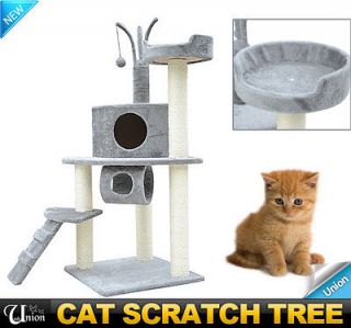 New 42 Pet Furniture Cat Tree Condo House Scratcher Bed Toy Tunnel 