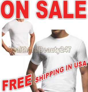 Kirkland Signature Mens White Crew Neck T Shirt Sizes M, L, XL & XXL