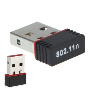   Mini USB Adapter WiFi 802.11n 150Mbps Network Card for Laptop PC