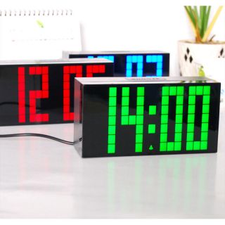 Digital Large Big Jumbo LED snooze wall desk alarm thermometer funny 