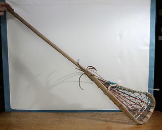Vintage 1970s STX Lacrosse Stick with Wood Handle   Old Style Mesh