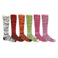 Safari Zebra Cat Tiger Striped Knee Socks Soccer Softball Girls Boys 